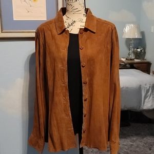 Suede button up